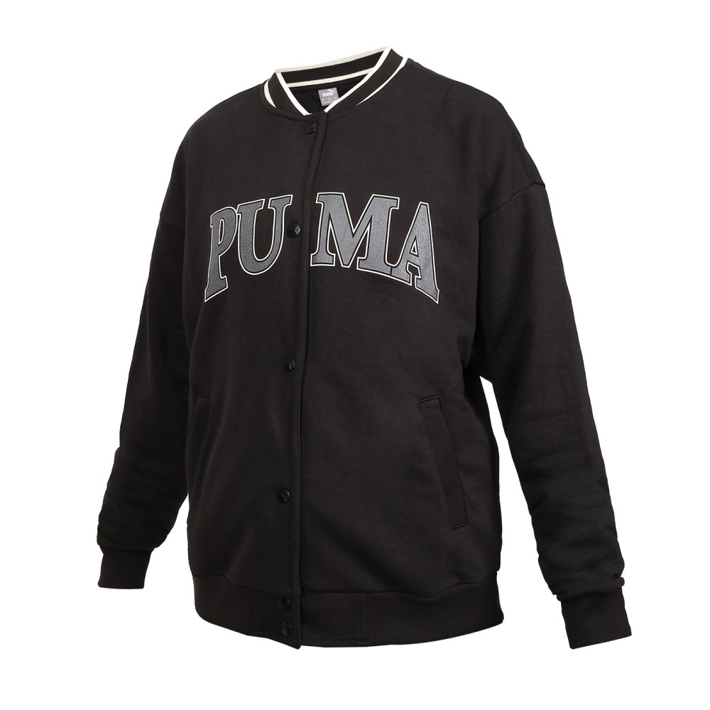 PUMA 女基本系列Squad棒球外套(免運 歐規 休閒 毛圈 上衣「67790201」≡排汗專家≡