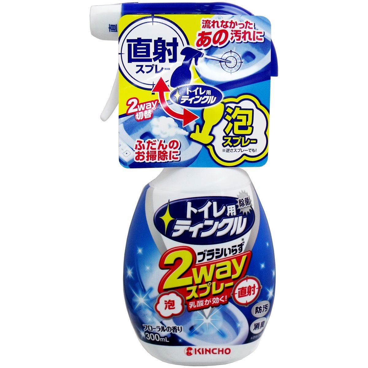 日本 KINCHO 金鳥牌 2way 花香 兩用馬桶殺菌清潔劑 300ml