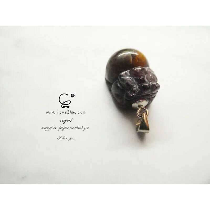 23極光-豼貅 7714/23極光/晶石鍊墜/925純銀/ [晶晶工坊-love2hm] 3