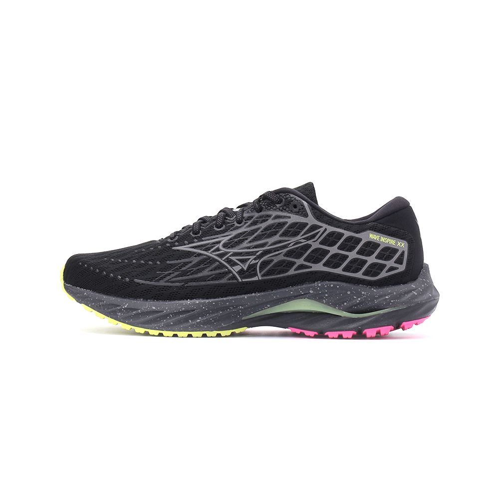 MIZUNO WAVE INSPIRE 20 慢跑鞋 黑螢黃 J1GC246401 男鞋