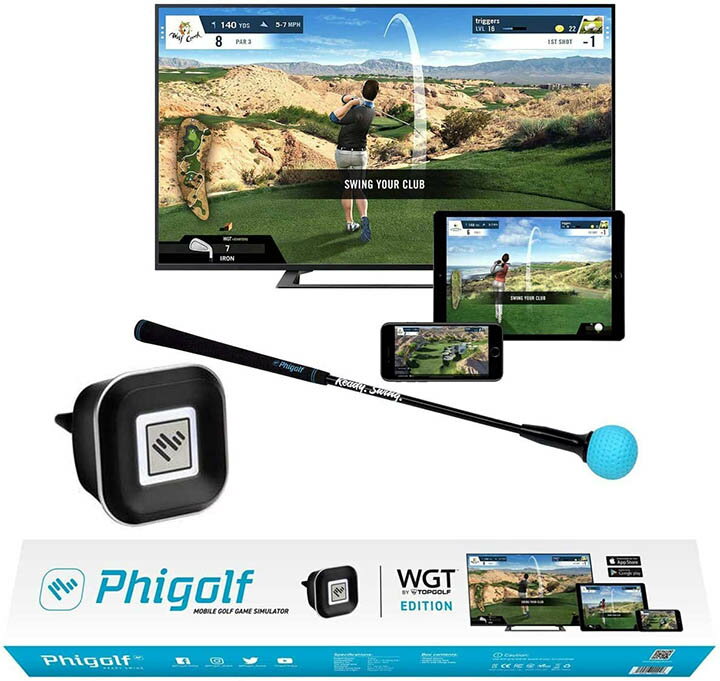 日本代購】Phigolf 室內高爾夫球揮桿練習器WGT Edition 黑色PHG-100