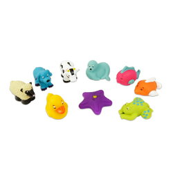 【淘氣寶寶】 美國 B.Toys 感統玩具 《 BATTAT 》洗澡玩具_海星與朋友們(9pcs)