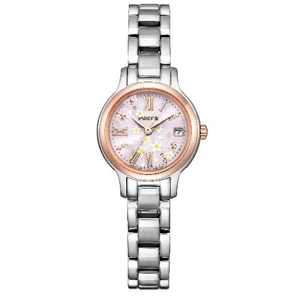 CITIZEN 星辰 KH4-939-93 WICCA公主系列 臺灣限定款日期顯示時尚女錶 銀 24mm｜樂天全館特惠中★指定刷卡回饋10%