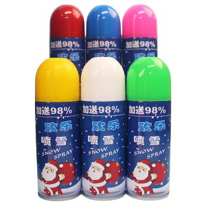 彩色噴雪花罐 噴玻璃雪花 不可融化 280ml/一罐入(促60) 人造彩色噴雪 聖誕噴雪罐 聖誕樹噴雪罐-富