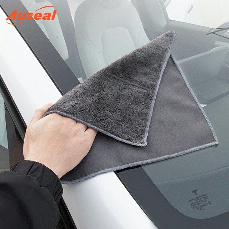 麂皮珊瑚絨雙面擦車巾 Auzeal 鹿皮巾 擦車布 洗車毛巾 吸水布 洗車布 吸水抹布【CN0211】普特汽車精品