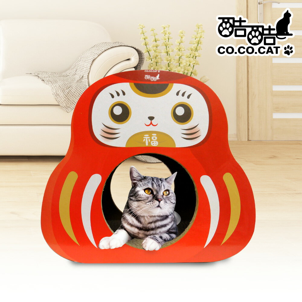 【Co.Co.Cat 酷酷貓 】不倒喵-100%台灣製紙箱貓抓板◆MrQT喬田鮮生◆