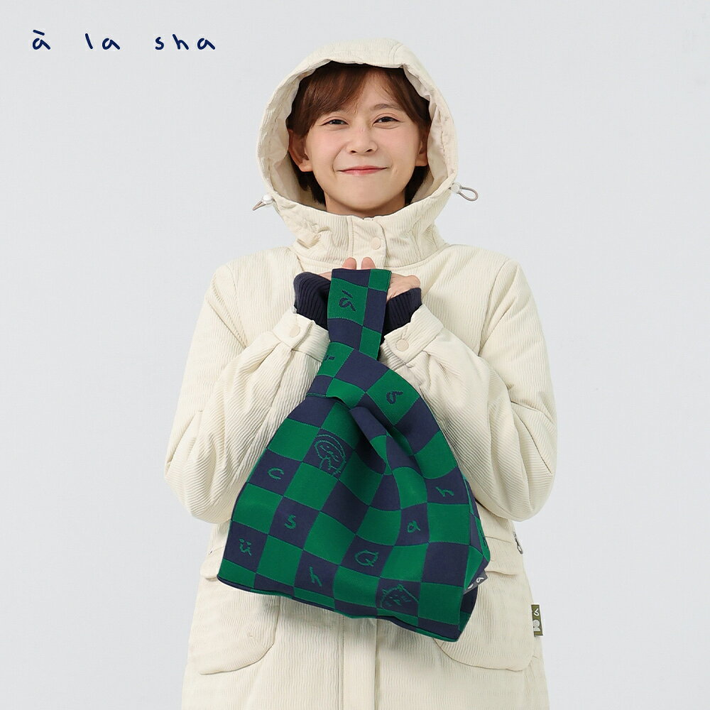 a la sha Logo針織包 1