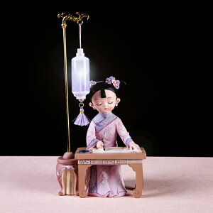 中國風娃娃治愈系辦公室桌面家居臥室幸福感樹脂可愛物件擺件禮物