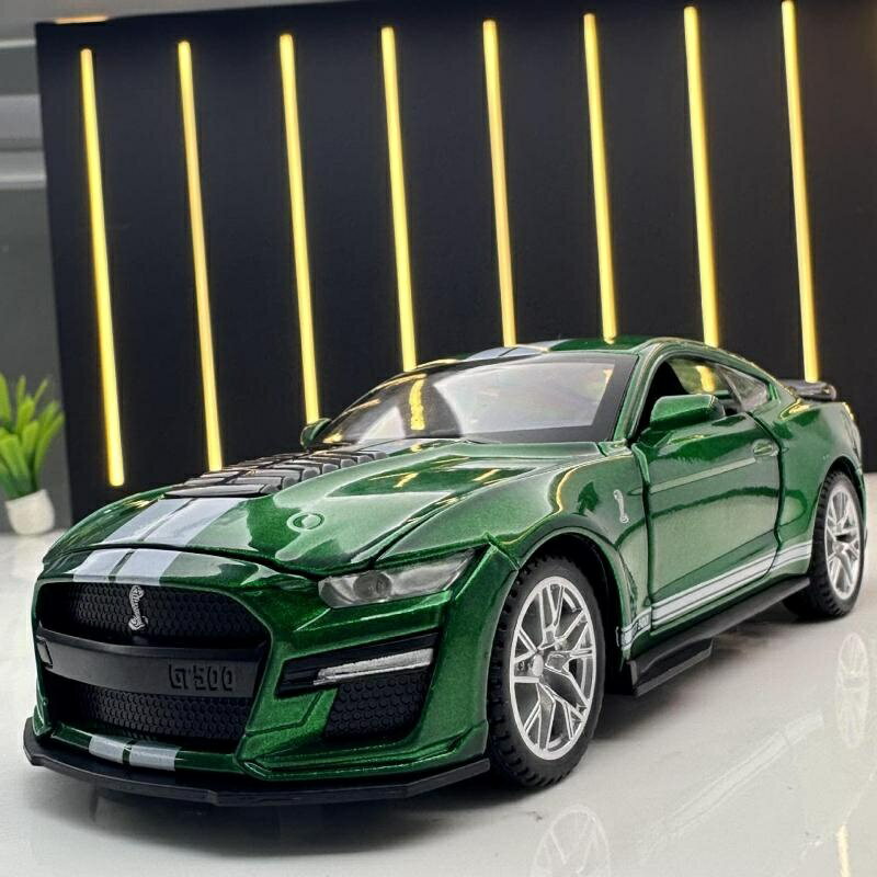 野馬模型車 1:32 focus MUSTANG GT 跑車 聲光遙控車車 合金迴力車 擺件 收藏 禮物