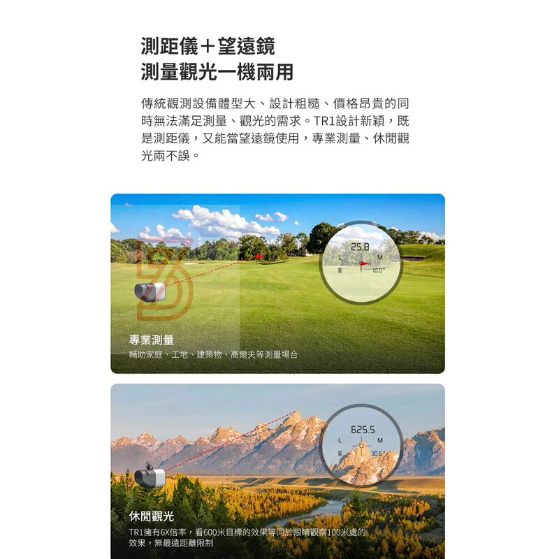 強強滾生活 小米有品眾籌代購-杜克TR1觀光望遠鏡測距儀 1