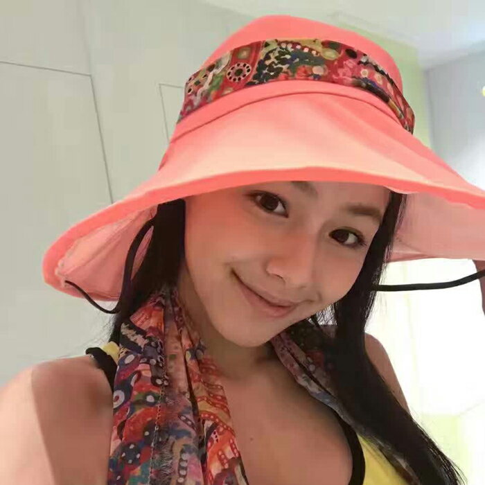 SUNSOUL/HOII/后益-花漾法式優雅圓筒帽 UPF50+ 紅光