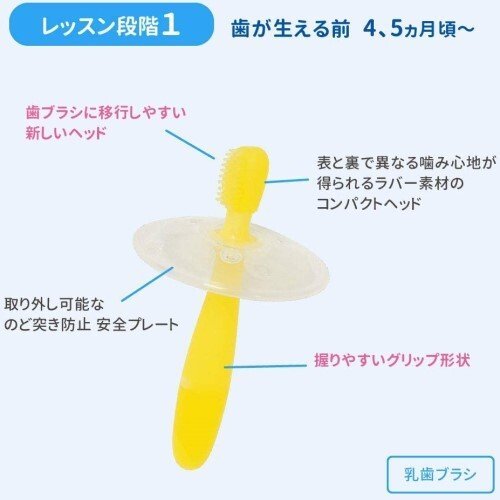 日本【貝親Pigeon】第一&第二階段學習牙刷