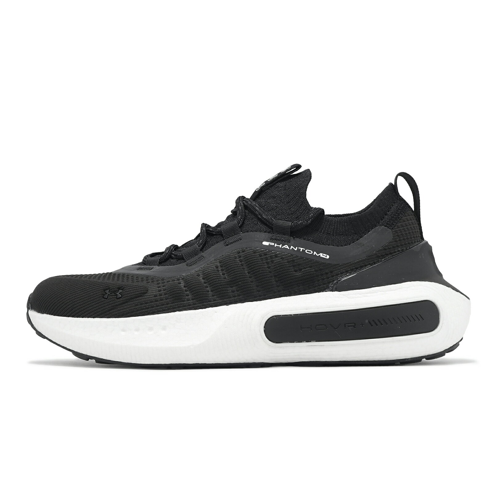 Under Armour UA 慢跑鞋 Phantom 4 女鞋 黑 白 緩衝 針織 反光 運動鞋 UA 3027594003