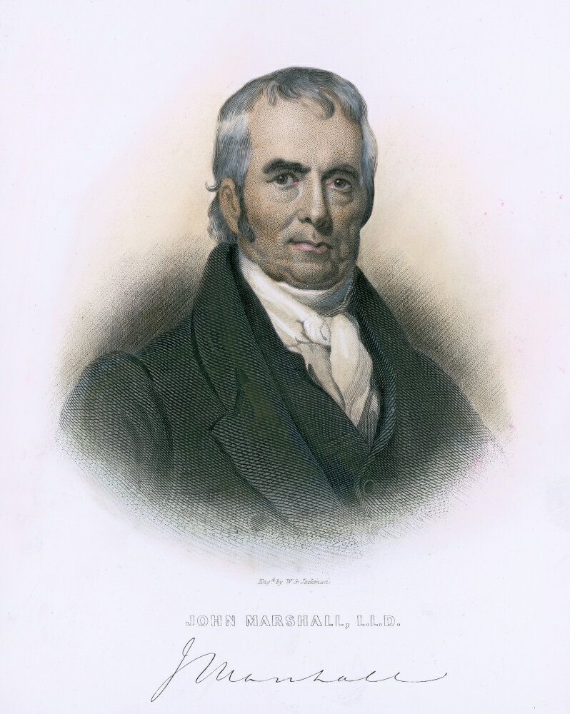 Posterazzi: John Marshall (1755 1835) Nchief Justice Of The United
