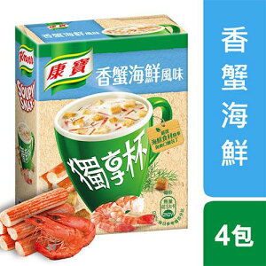 康寶 奶油風味獨享杯香蟹海鮮(12G/4入)【愛買】