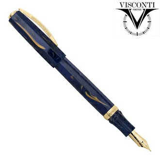 預購商品 義大利 VISCONTI Medici 藍金 鋼筆 /支 KP17-05-FP