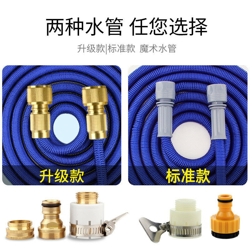 廠家高壓金屬洗車水槍家用伸縮水管軟管沖泡沫套裝花園澆花工具