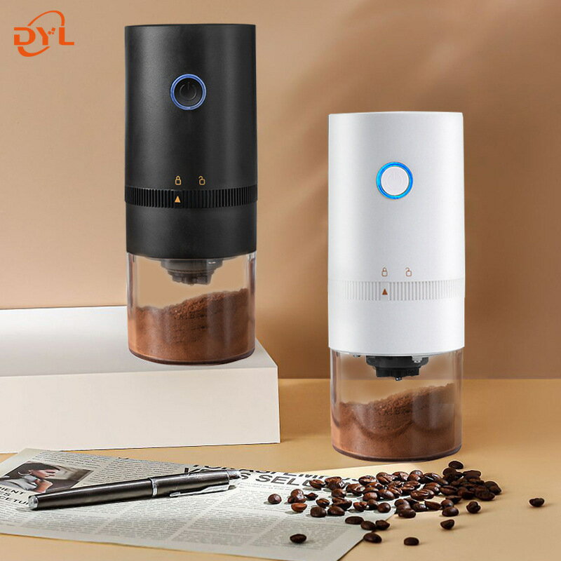新款 電動咖啡磨 咖啡豆研磨機 USB充電手搖咖啡機 廠家批發【Snowbelle優選】