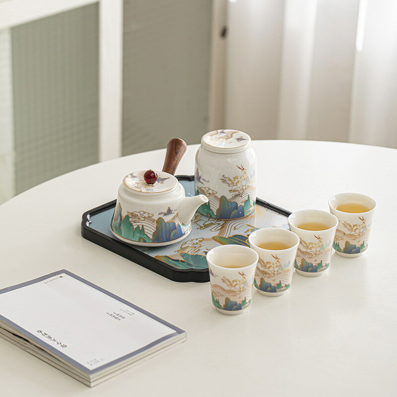 整套茶具套裝茶壺創意國潮商務房地産美容院活動實用禮印