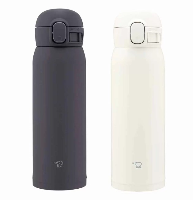 象印 不鏽鋼保冷保溫杯 480毫升 X 2件組 SM-WS48 消光黑+霧光白