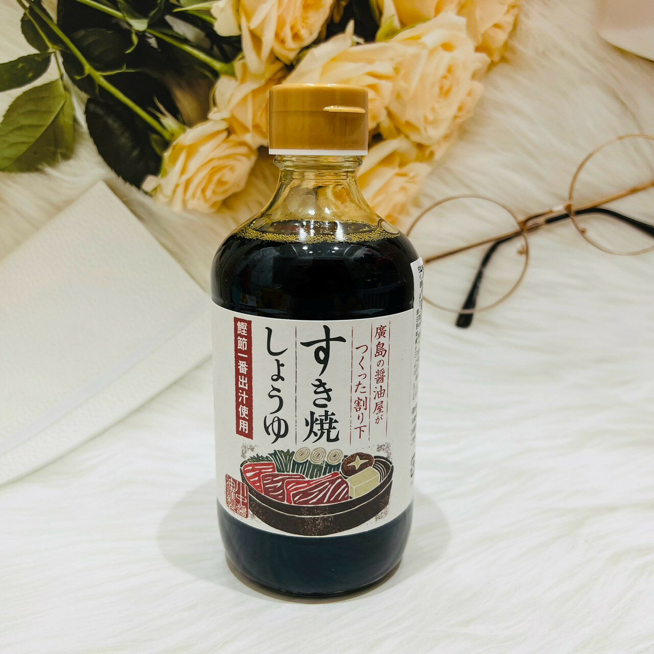 日本 川中醬油 廣島的醬油屋 壽喜燒醬 400ml 鰹節一番出汁使用 日本壽喜燒 日本醬汁｜全店$299 全家取貨免運｜滿額折500｜APP下單最高賺19%點數⚡