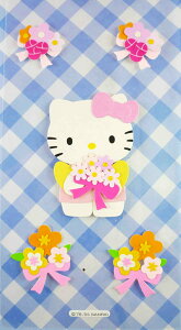 【震撼精品百貨】Hello Kitty 凱蒂貓 KITTY立體貼紙-捧花 震撼日式精品百貨
