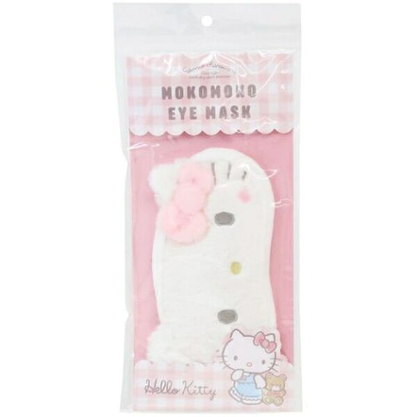 【震撼精品百貨】Hello Kitty 凱蒂貓~日本SANRIO三麗鷗 KITTY絨毛造型眼罩(大臉)*46131
