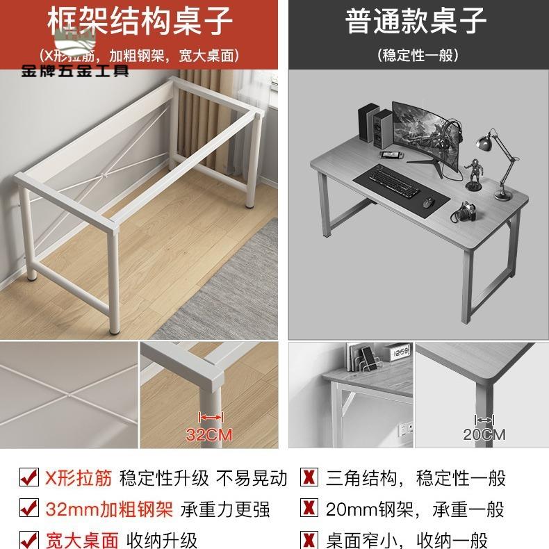 速發 電腦桌 臺式 家用 臥室桌子工作臺簡易出租屋辦公桌 簡約現代 學生書桌wj7311