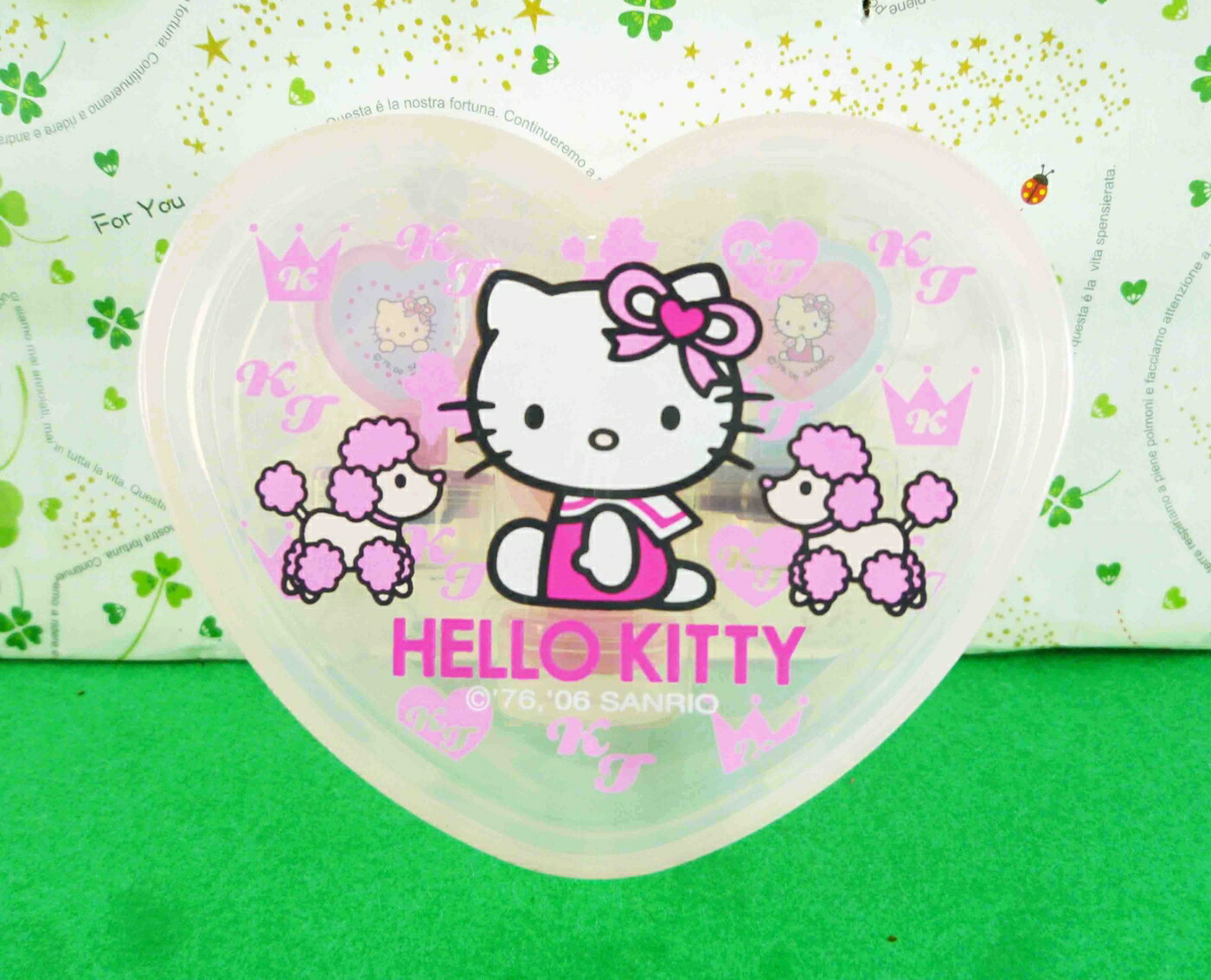 【震撼精品百貨】Hello Kitty 凱蒂貓 KITTY印章組-粉愛心 震撼日式精品百貨