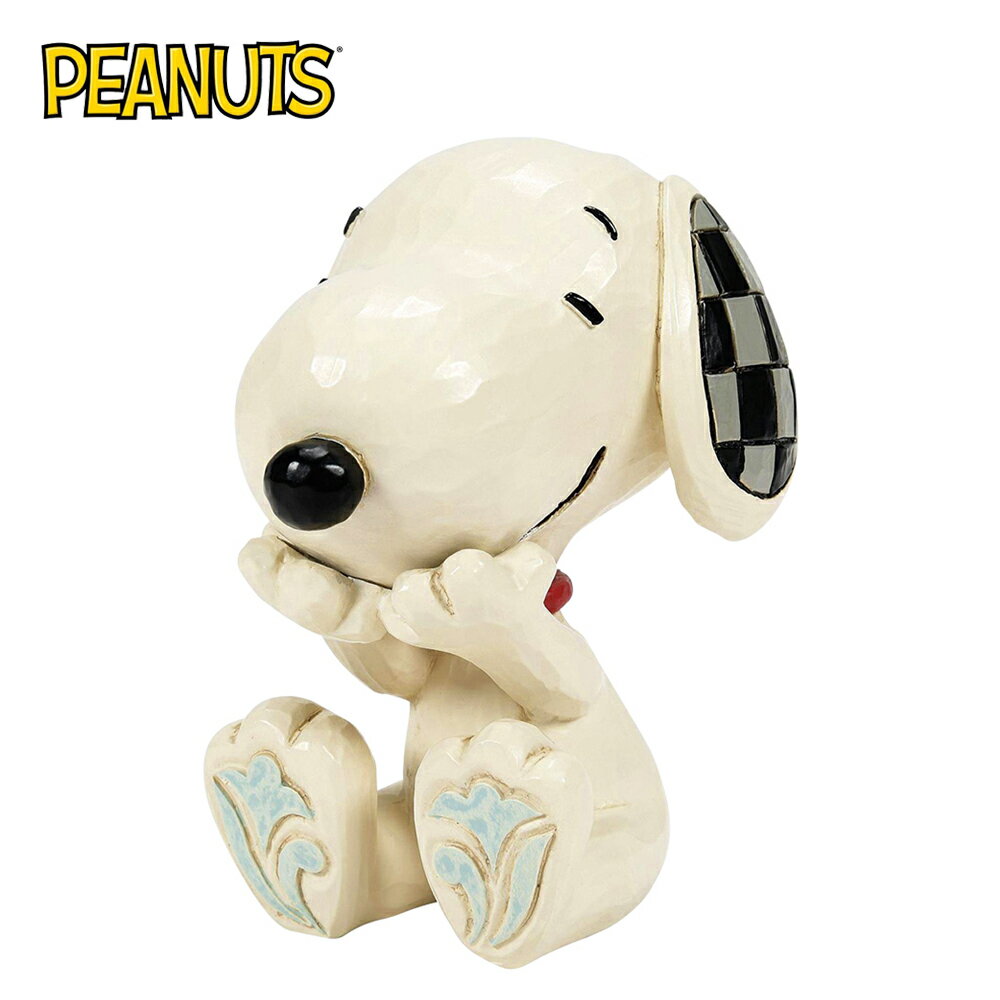 【正版授權】Enesco 迷你史努比 可愛的笑 塑像 公仔 精品雕塑 Snoopy PEANUTS - 426171