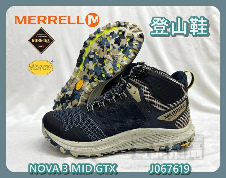 大自在 Merrell 經典戶外筒登山鞋 Nova 3 Mid GTX J067619