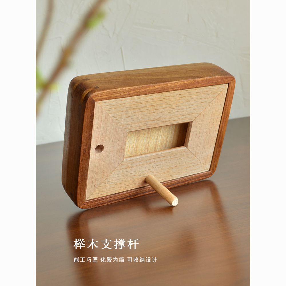 公司貨 免運 實木相框 實木 學生相框 兒童相框 實木榫卯迷你小擺臺3 4 5寸照片兒童寶寶拍立得相片結婚證件相框
