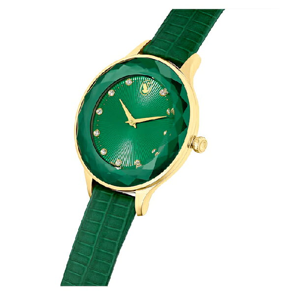 Swarovski 施華洛世奇 Octea Nova 深邃質感 藍寶石水晶時尚腕表 5650005/ 綠款/33mm｜樂天領券現折★全館特惠中 ...