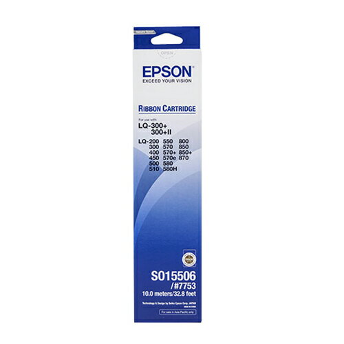 EPSON 原廠色帶 / 盒 S015523 適用機型：LQ-800 LQ-500,LQ-500C,LQ-550,LQ-550C,LQ-570,LQ-570C,LQ-300,LQ-300+II
