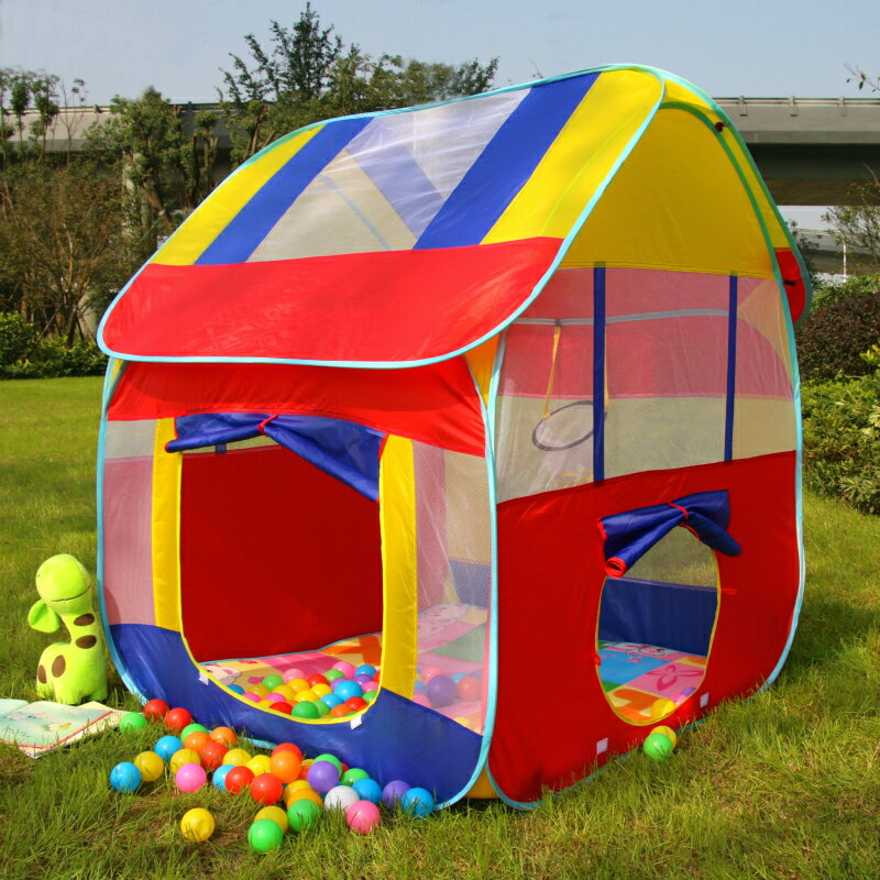 球池 海洋球池 遊戲球池 兒童帳篷室內戶外房子男孩女孩家用海洋球池玩具游戲屋公主小帳篷『WW0469』