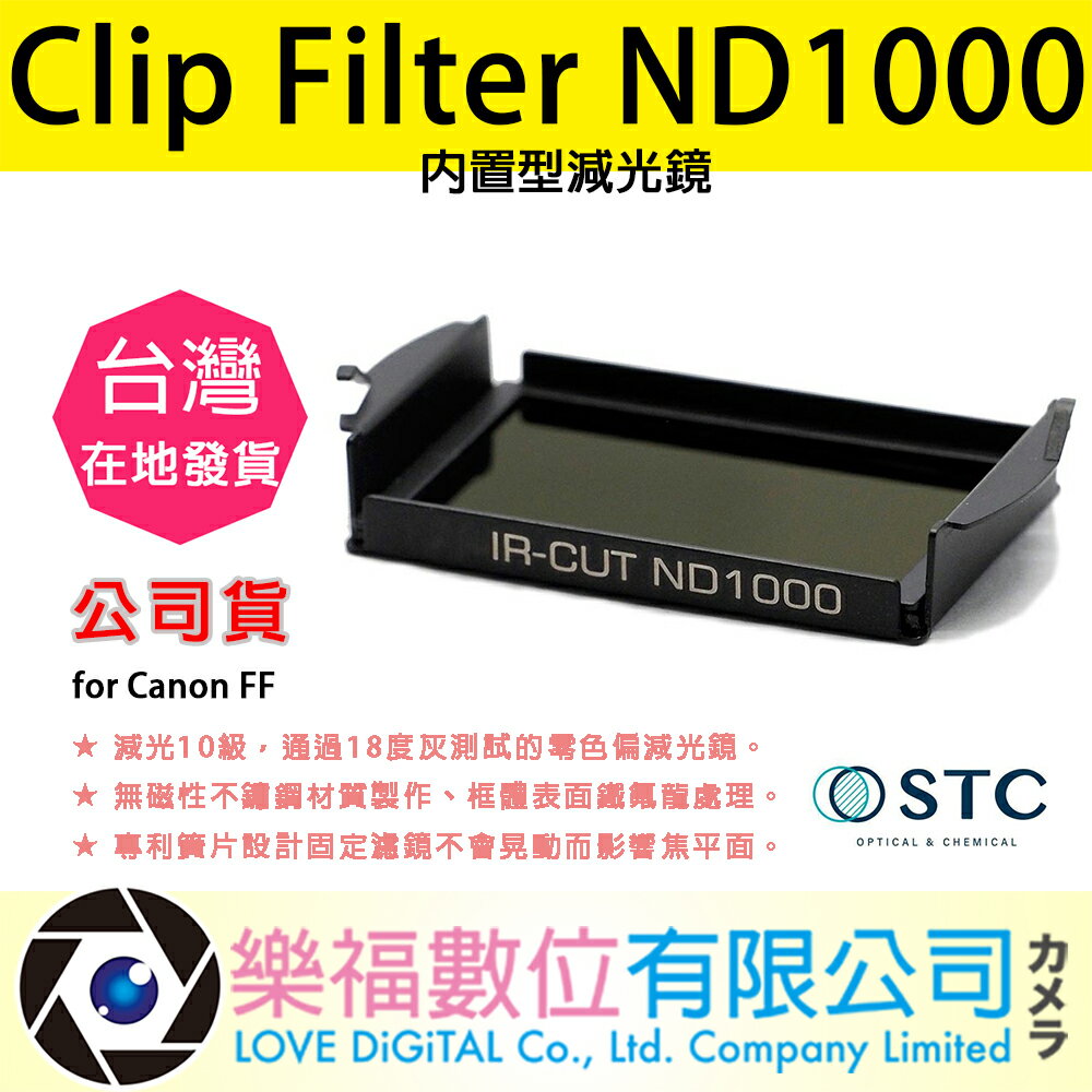 樂福數位 STC Clip Filter ND1000 內置型減光鏡 for Canon FF 公司貨 快速出貨 濾鏡