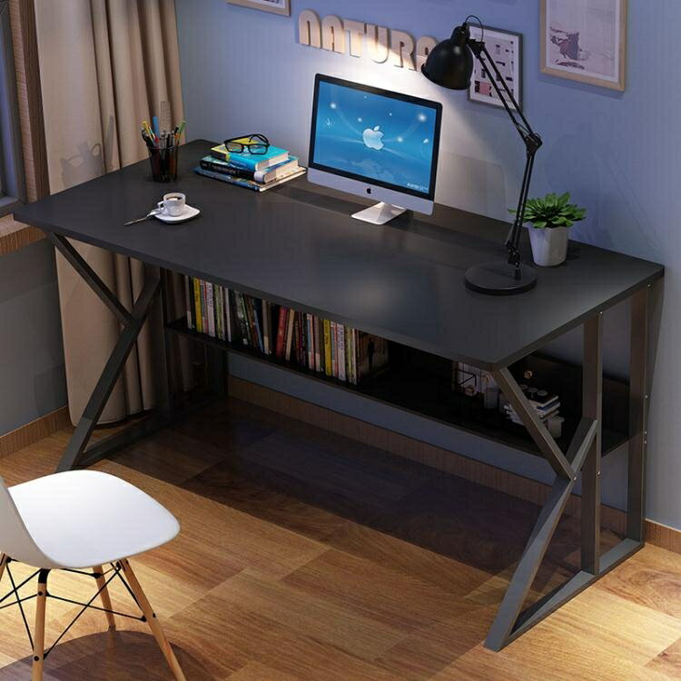 簡易電腦桌台式家用書桌簡約現代桌子臥室寫字台學生學習桌辦公桌