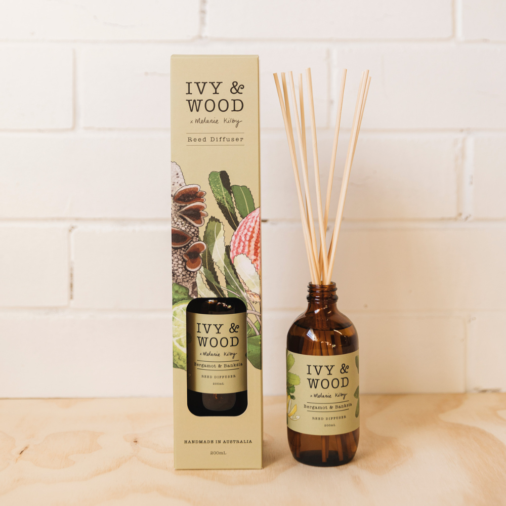 佛手柑與澳洲忍冬室內擴香 -【IVY&WOOD】天然手作香氛-母親節-現貨直出
