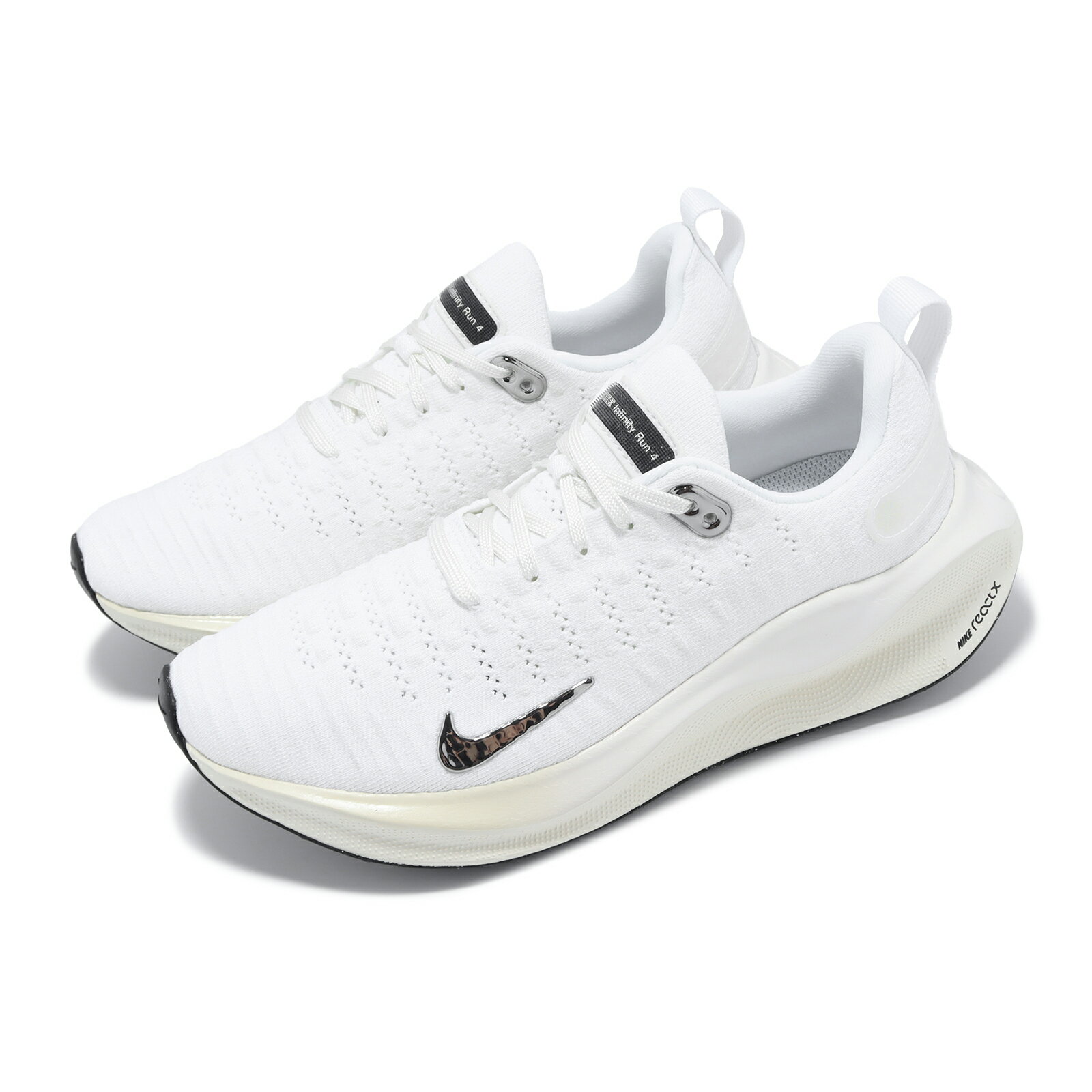 Nike 慢跑鞋 Wmns ReactX Infinity Run 4 女鞋 白 銀 透氣 緩震 路跑 運動鞋 DR2670-104 7