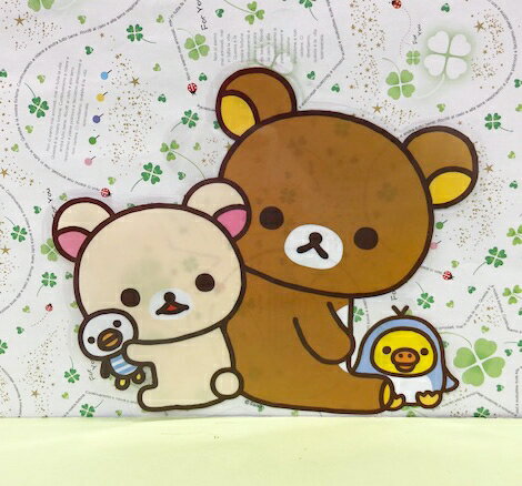 【震撼精品百貨】Rilakkuma San-X 拉拉熊懶懶熊 透明貼紙-靠背B#20177 震撼日式精品百貨