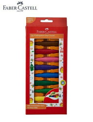 【Faber-Castell】122710 學齡子彈可擦拭蠟筆 10色 /盒