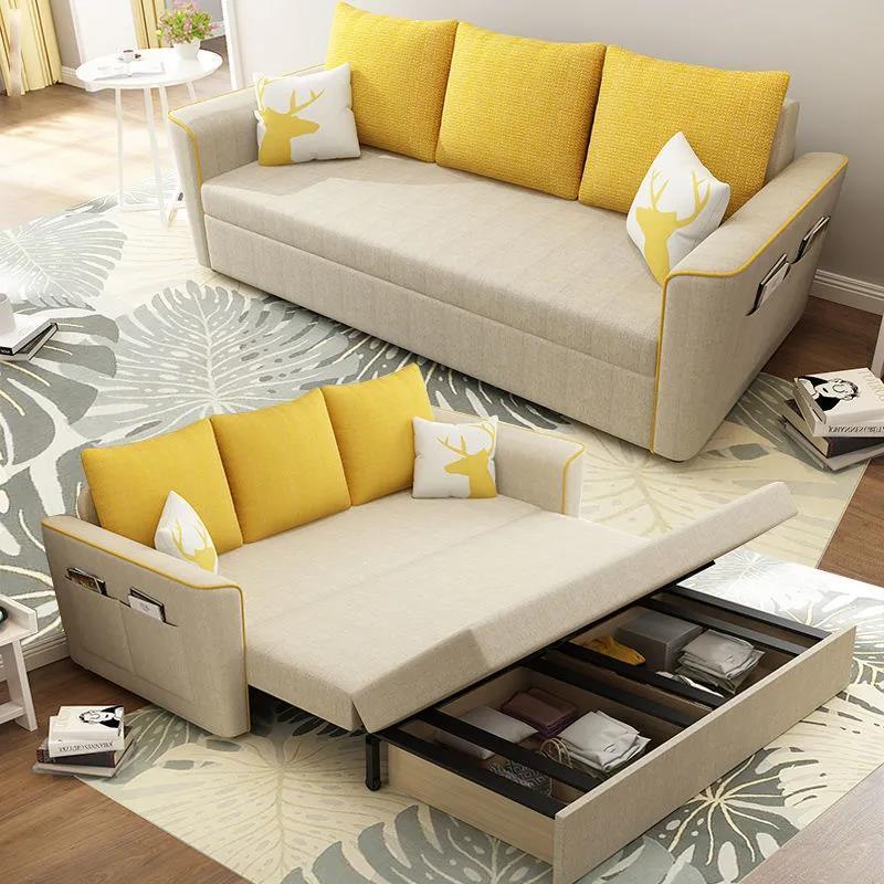 優樂悅~沙發床伸縮網紅現代客廳小戶型簡約特價單雙人兩用乳膠多功能