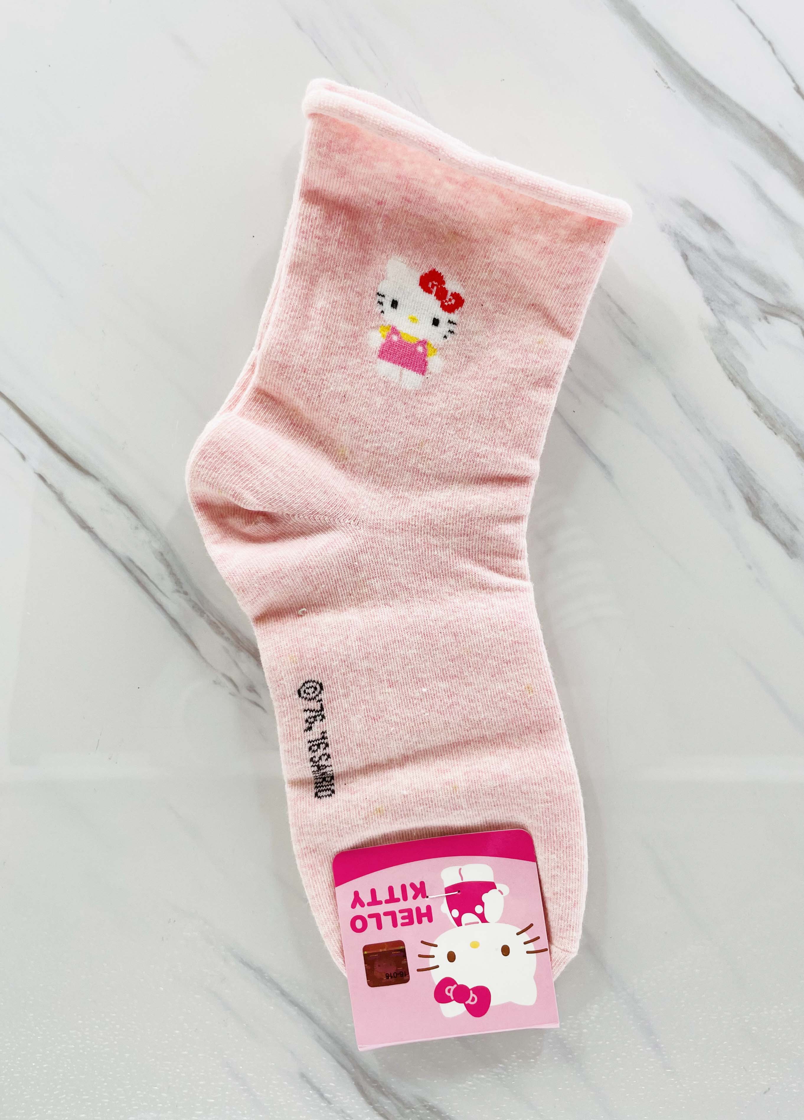 【震撼精品百貨】Hello Kitty 凱蒂貓~韓國sanrio三麗鷗 KITTY襪子(23~25CM)粉*52416