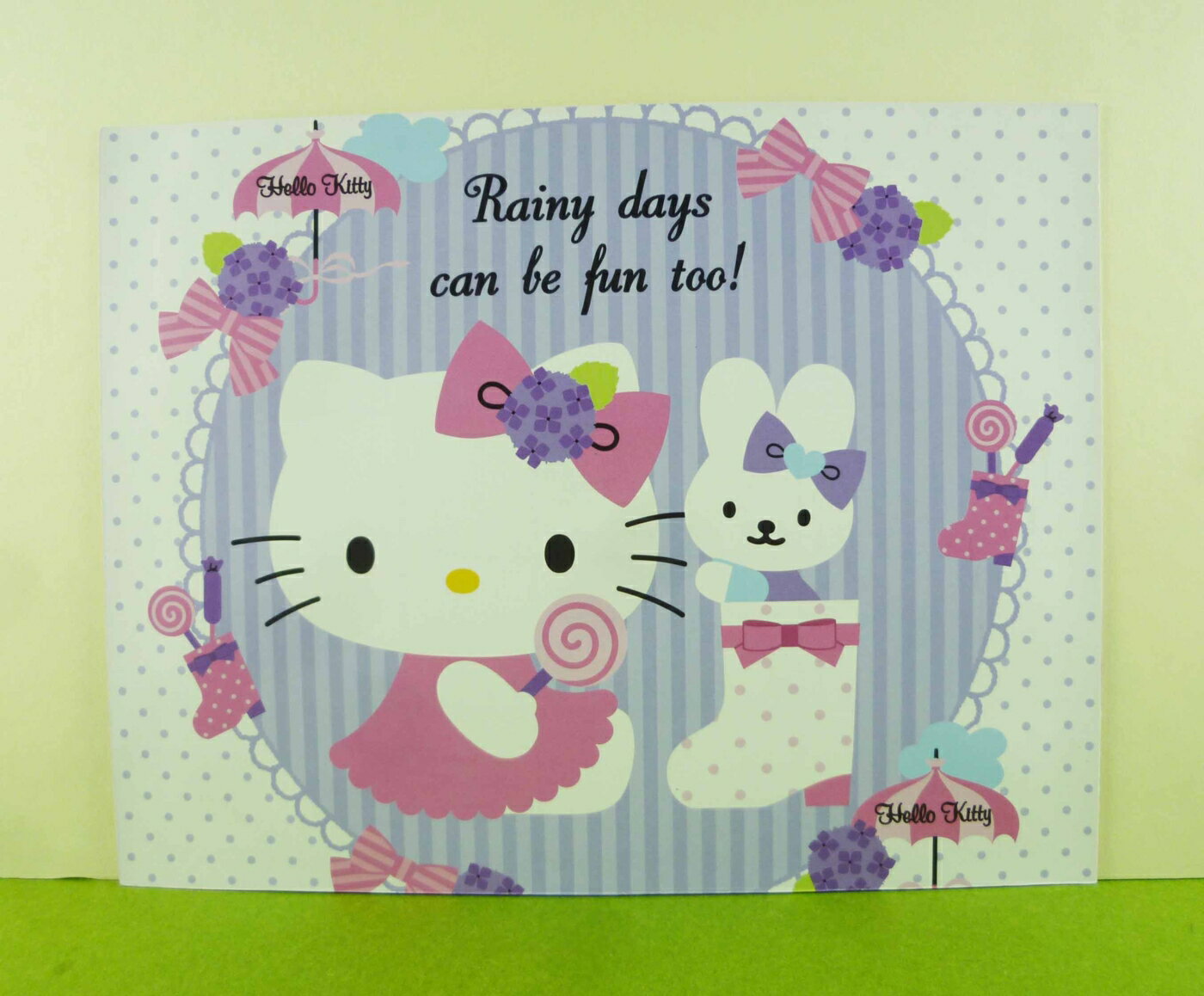 【震撼精品百貨】Hello Kitty 凱蒂貓 卡片-糖果紫 震撼日式精品百貨