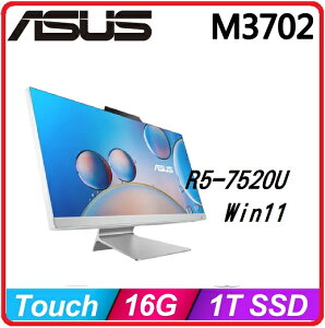 ASUS 華碩 M3702WFAT-752WA001W 27 吋Touch AIO電腦 AMD Ryzen5 7520/16G/1TSSD/TOUCH/Win11