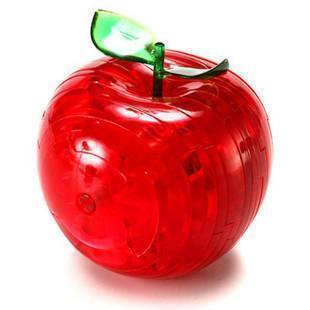 萊珍斯立體紅蘋果創意水晶拼圖時尚商務聖誕商務禮物平安夜禮品