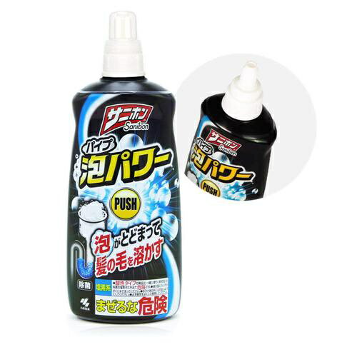 日本 小林製藥 泡沫水管清潔疏通劑 400ml 毛髮 疏通 除臭 清潔劑【領券滿額再折千11/30止】 1