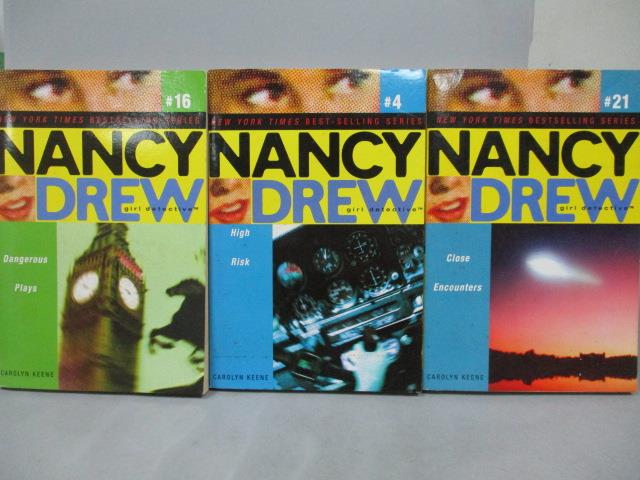 【書寶二手書T1／語言學習_NQO】Nancy Drew_4+16+21冊_共3本合售_High Risk等