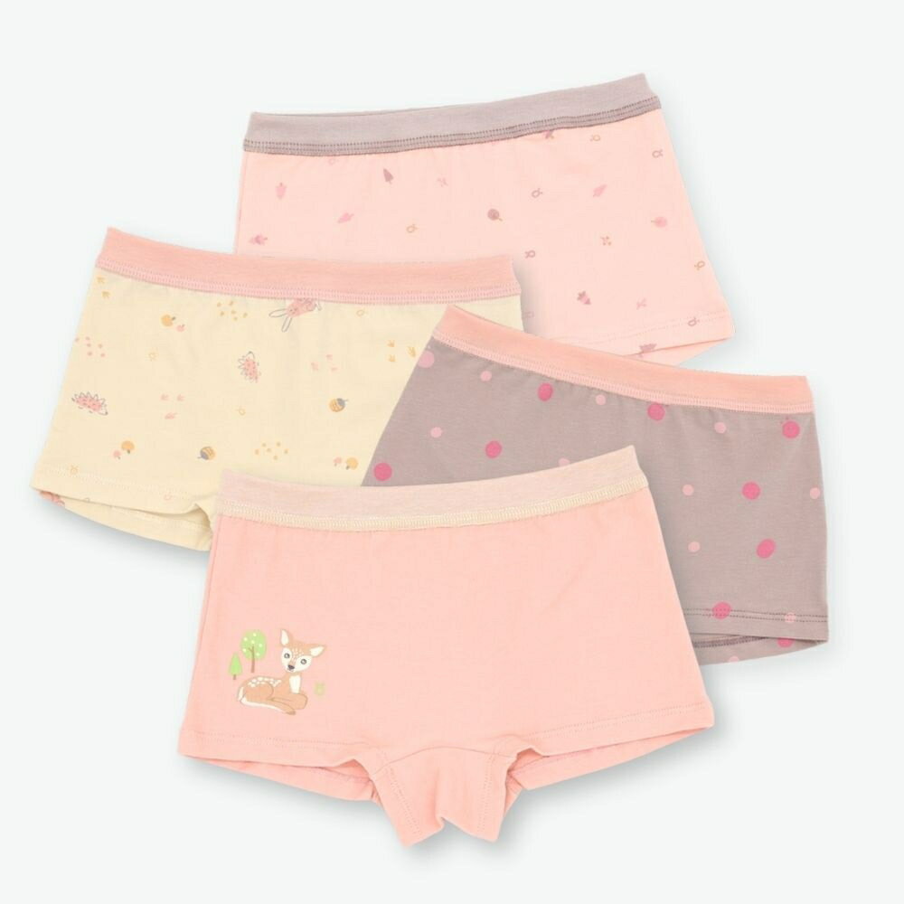 minihope歡樂森林女童四角褲(4件組D)