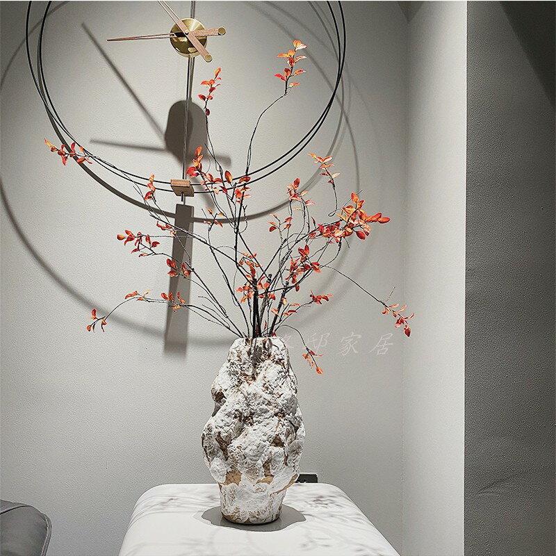簡約現代創意玻璃花器花藝輕奢家居樣板房客廳桌面陶瓷花瓶裝飾品